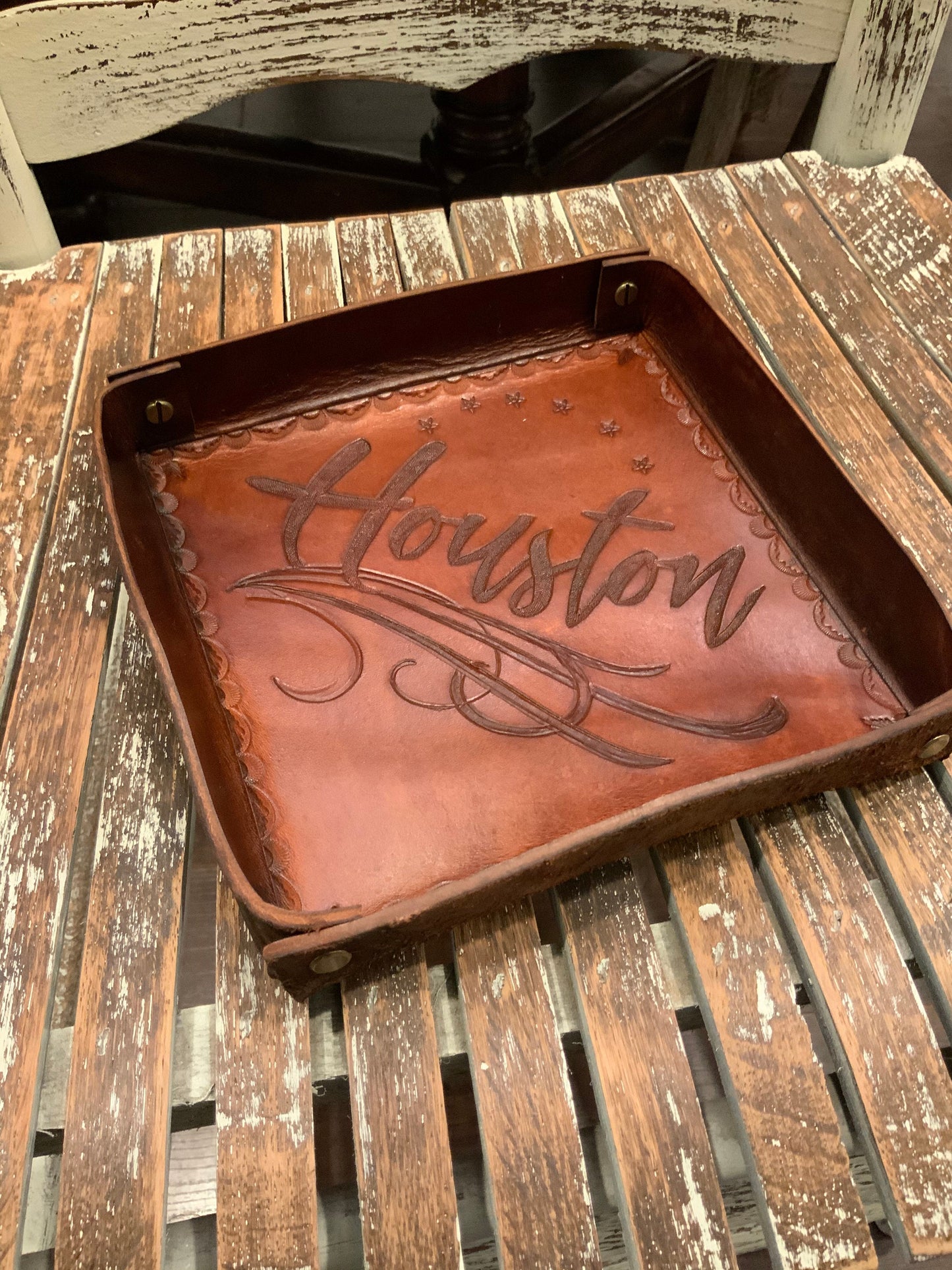 Custom Leather Valet Tray| Groomsmen gift| Birthday Gift Men| Custom Birthday gift| Anniversary Gift| Christmas gift| Custom gift