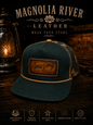 Leather Patch hat, tooled leather patch, custom patch hat, leather patch baseball cap, leather patch trucker hat, hat with leather patch
