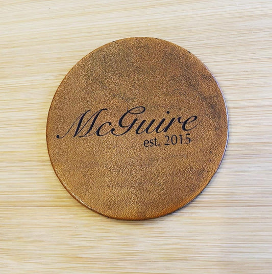 Custom Leather Coasters| Groomsmen gift| Personalized Christmas Gifts| Custom Birthday Gift| Teacher Gift| Graduation Gift| Birthday Gift