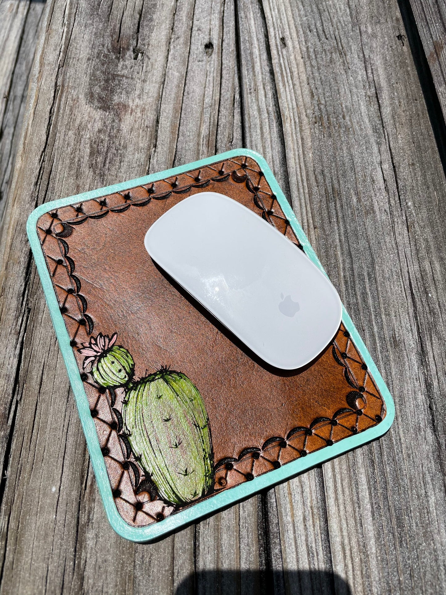 Handmade Leather Mouse Pad, Bridesmaid gift, Groomsmen gift, Birthday gift, Graduation gift teacher, Graduation gift, Christmas Gifts
