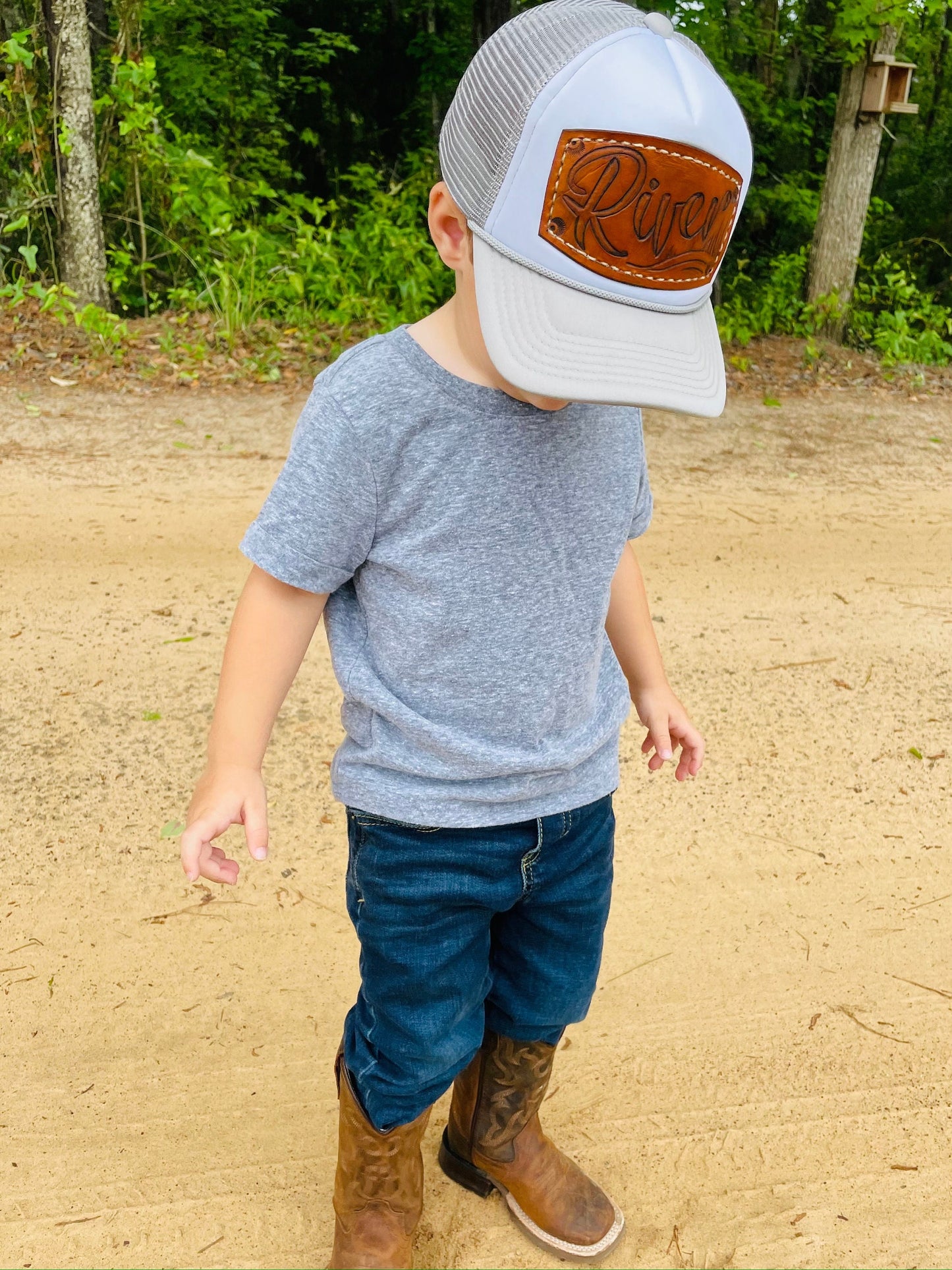 Kids Leather Patch Hat| Personalized hat for kids |custom hat for kids| Christmas gift for kids| Birthday gift for boy| Birthday gift girl